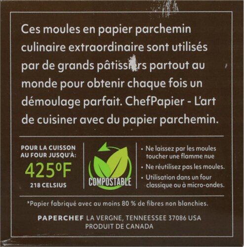 Paper Chef® Large Culinary Parchment Baking Cups Perspective: left