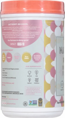 Natreve French Vanilla Wafer Sundae Vegan Plant-Based Protein Powder Perspective: left