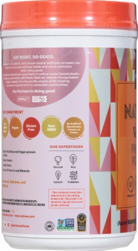 Natreve Peanut Butter Parfait Vegan Plant-Based Protein Powder Perspective: left