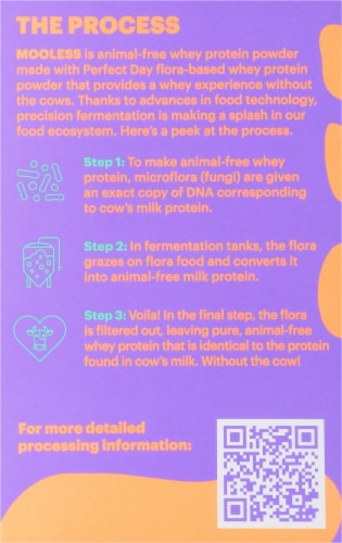 Natreve MOOLESS Chocolate Fudge Brownie Whey Protein Powder Perspective: left