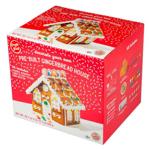 Create A Treat™ Pre-Built Gingerbread House Kit Perspective: left