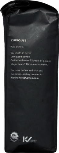 Kicking Horse Coffee Kick Ass Whole Bean Coffee Perspective: left