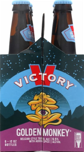 Victory® Brewing Company Golden Monkey® Ale Beer Perspective: left