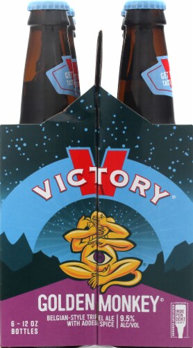Victory® Brewing Company Golden Monkey® Ale Beer Perspective: left