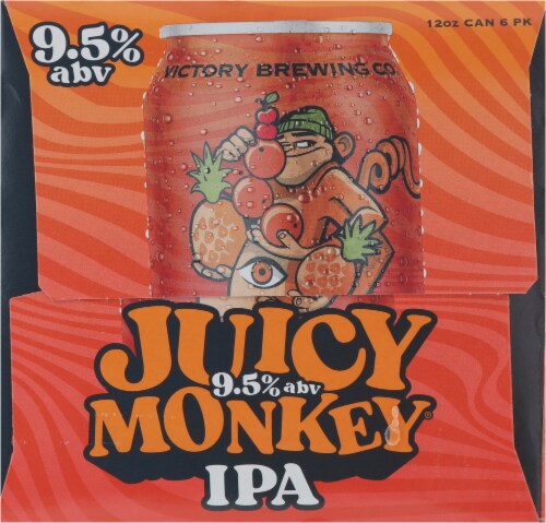 Victory Brewing Company® Juicy Monkey Hazy Imperial IPA Perspective: left