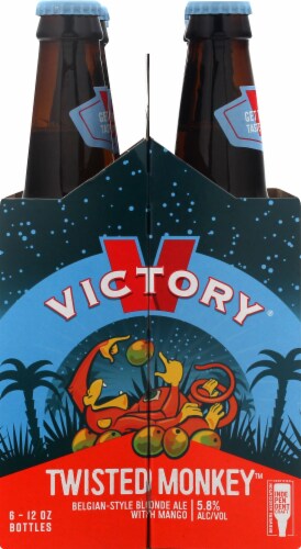 Victory® Twisted Monkey Belgian-Style Blonde Ale with Mango Perspective: left