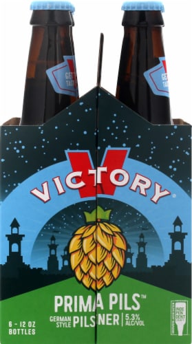 Victory Brewing Company Prima Pils Beer Perspective: left