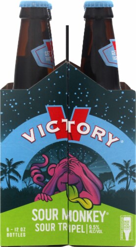 Victory® Brewing Company Sour Monkey® Beer Perspective: left