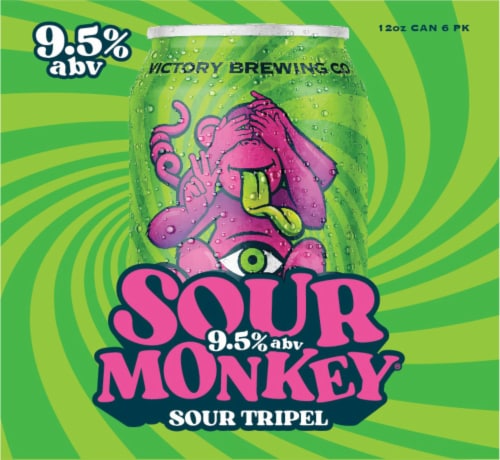 Victory Brewing Co® Sour Monkey® Sour Triple Beer Pack Perspective: left