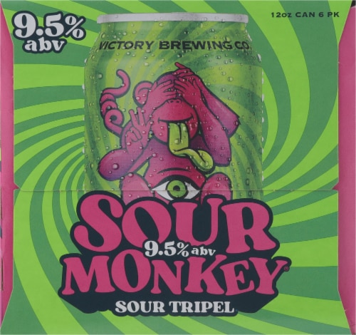 Victory Brewing Co® Sour Monkey® Sour Triple Beer Pack Perspective: left