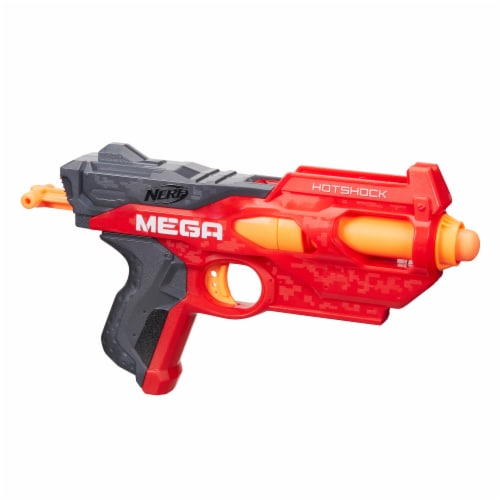 Nerf N-Strike Mega HotShock Blaster - Red/Gray Perspective: left