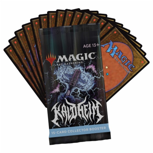 Magic: The Gathering Trading Card Game - Kaldheim Collector Booster Perspective: left