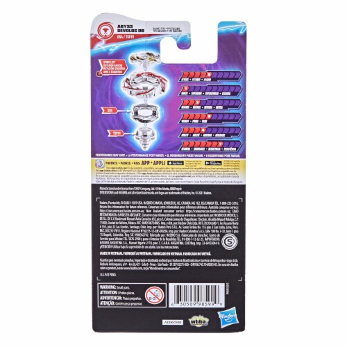 Hasbro Beyblade Burst™ Surge Speedstorm Abyss Devolos D6 Single Pack Perspective: left