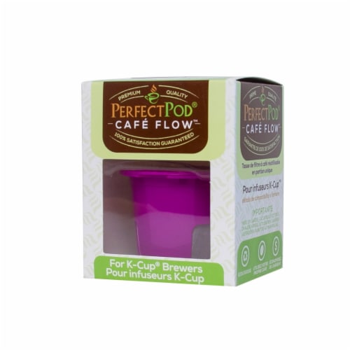 Perfect Pod® Cafe Flow™ Reusable Single-Serve Coffee Filter Cup Perspective: left