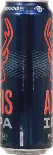 Real Ale Axis IPA Craft Beer single can Perspective: left