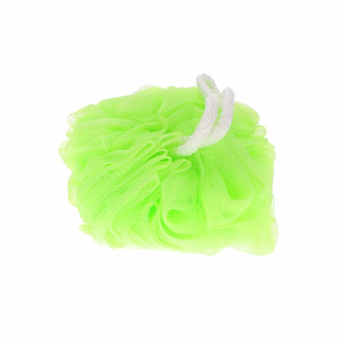 Bradford Soap Nikki's Secret® Green Mesh Bath and Shower Sponge Perspective: left
