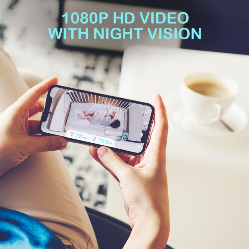 Sense-U Video Baby Monitor with Remote Pan-Tilt-Zoom Camera Perspective: left