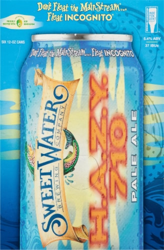 SweetWater Brewing Co.® H.A.Z.Y. 710 Pale Ale Beer Perspective: left
