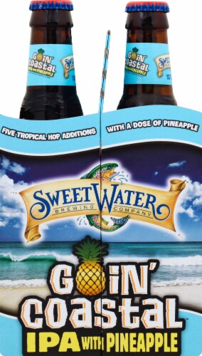 SweetWater Brewing Co. Goin' Coastal IPA with Pineapple Perspective: left