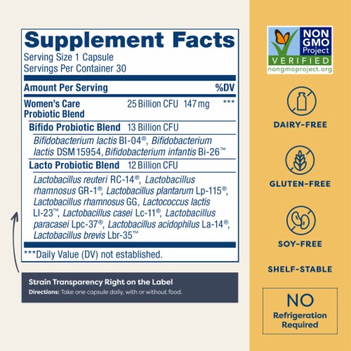 Renew Life Women's Care Probiotics Perspective: left