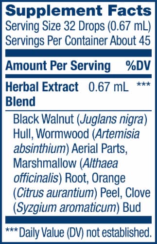 Renew Life ParaSmart 15-Day Targeted Cleanse 2-Part Detox Dietary Supplement Perspective: left