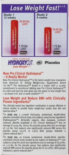 Hydroxycut Pro Clinical Rapid-Release Dietary Supplement Caplets Perspective: left