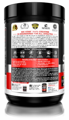 Six Star Elite Series 100% Creatine Unflabored Dietary Supplement Perspective: left