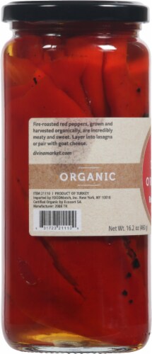 Divina® Organic Roasted Red Peppers Perspective: left