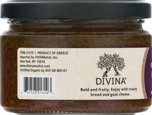 Divina® Organic Kalamata Olive Spread Perspective: left