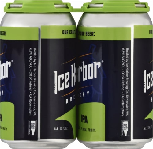 Ice Harbor Brewing Company IPA Beer Perspective: left