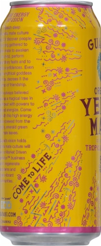 Guayaki Yerba Mate Organic Tropical Uprising Energy Drink Perspective: left