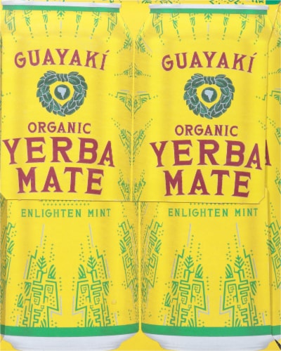 Guayaki Organic Enlighten Mint Yerba Mate Perspective: left