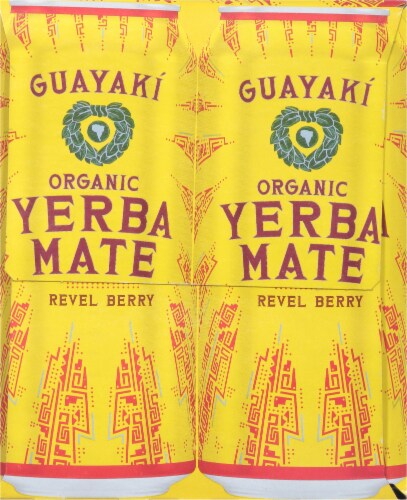 Guayaki Yerba Mate Organic Revel Berry Yerba Mate Perspective: left