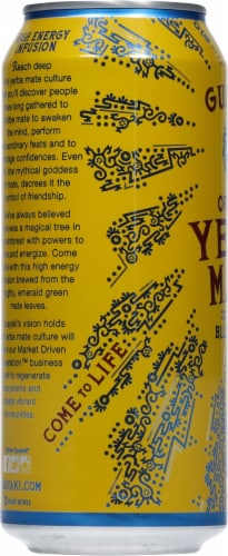 Guayaki Yerba Mate Organic Bluephoria Energy Drink Perspective: left