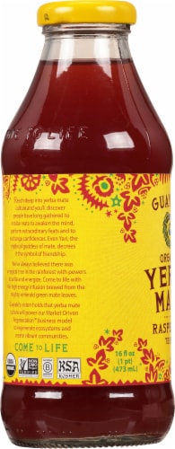 Guayaki Yerba Mate Raspberry Terere Tea Perspective: left