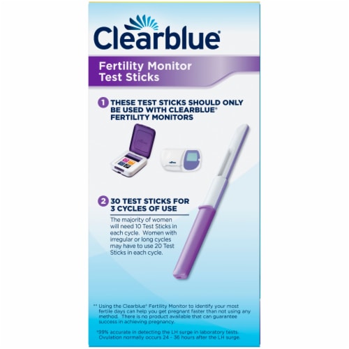 Clearblue Fertility Monitor Test Sticks Perspective: left