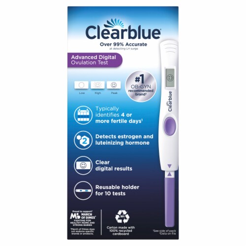 Clearblue Advanced Digital Ovulation Test Perspective: left