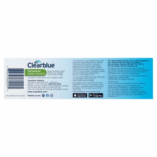 Clearblue Menopause Stage Indicator Perspective: left