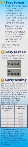 Clearblue® Early Digital Pregnancy Test with Smartguard™ Technology Perspective: left