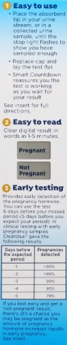 Clearblue® Early Digital Pregnancy Test with Smartguard™ Technology Perspective: left