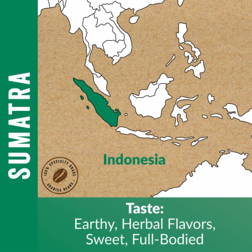 Boulder Organic Coffee® Fair Trade Organic Sumatra Medium Roast Coffee Perspective: left