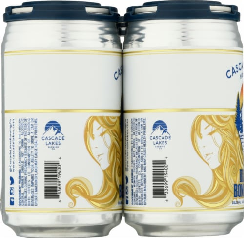 Cascade Lakes Blonde Bombshell Golden Ale Beer Perspective: left