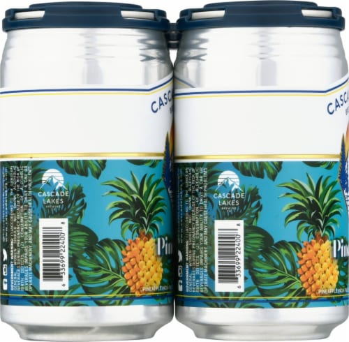 Cascade Lakes Pineapple IPA Beer Perspective: left