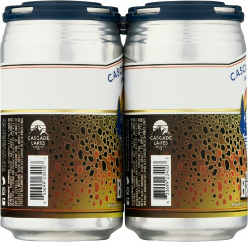 Cascade Lakes 20 Inch Brown Ale Beer Perspective: left
