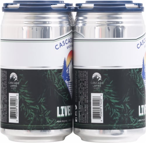 Cascade Lakes Lively IPA Beer Perspective: left