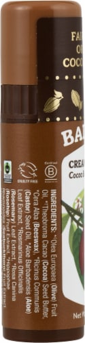 Badger Creamy Cocoa Butter Lip Balm Perspective: left