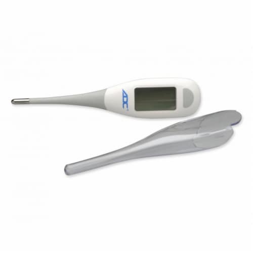 Adtemp Oral & Rectal Digital Thermometer Stick LCD Display 418N 1 Each Perspective: left
