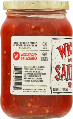 Wickles™ Spicy Red Sandwich Spread Perspective: left