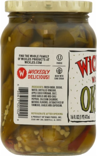 Wickles™ Wicked Pickled Okra Perspective: left