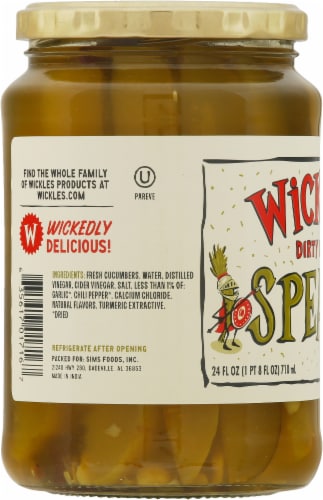Wickles™ Dirty Dill Pickle Spears Perspective: left